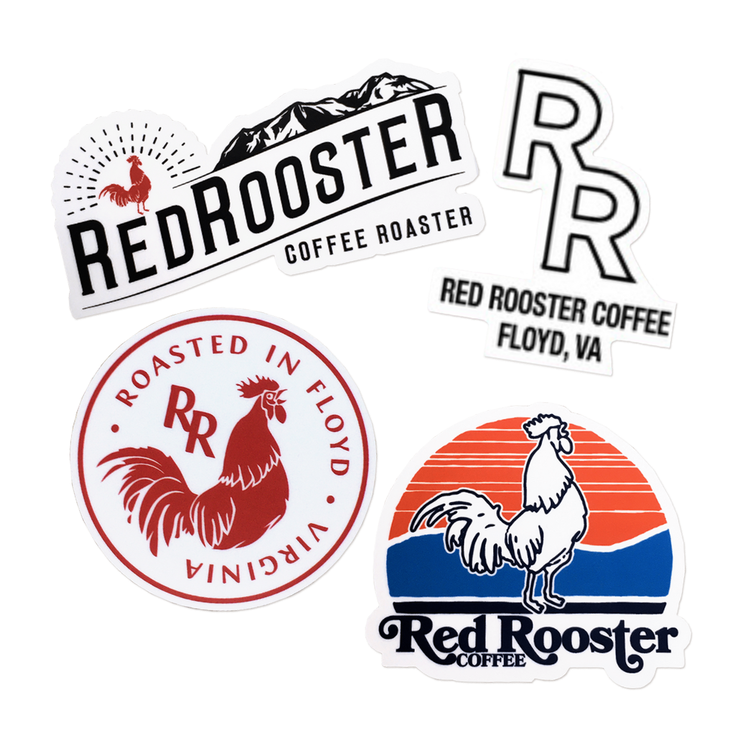 Red Rooster Stickers