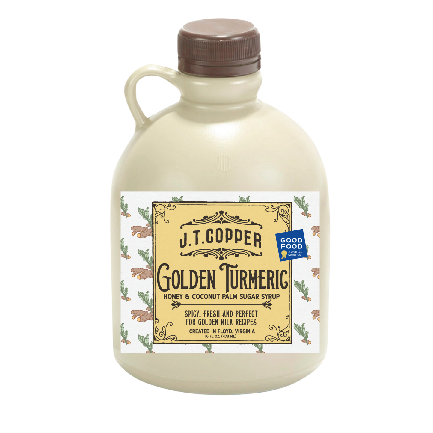 64oz Golden Turmeric Syrup Bulk Jug