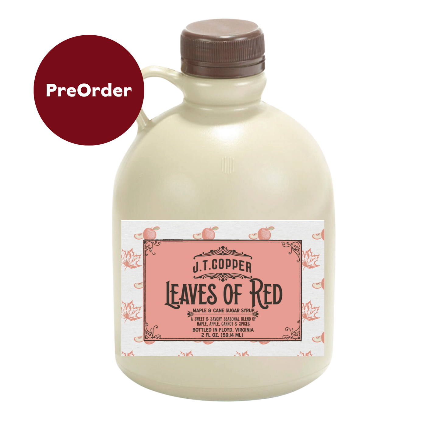 64oz Leaves of Red Syrup Bulk Jug